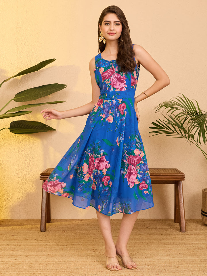 Blue Midi Dress