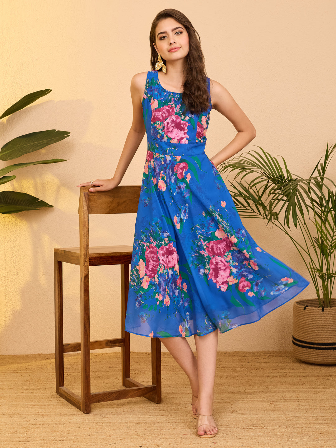 Blue Midi Dress