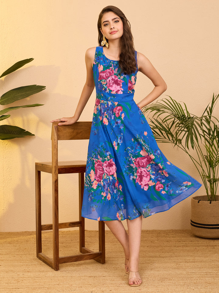 Blue Midi Dress