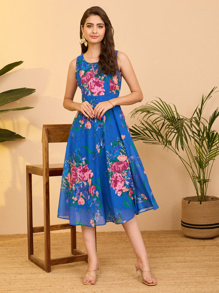 Blue Midi Dress