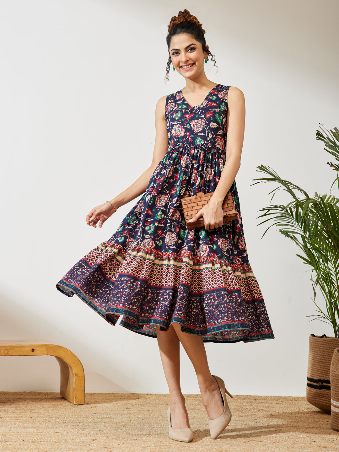 Blue Midi Dress