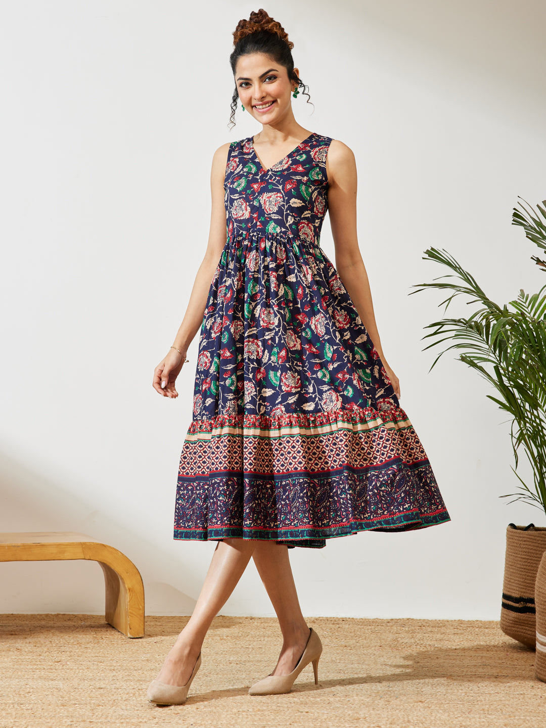 Blue Midi Dress