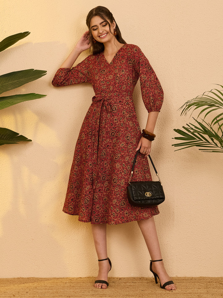 Red Midi Dress