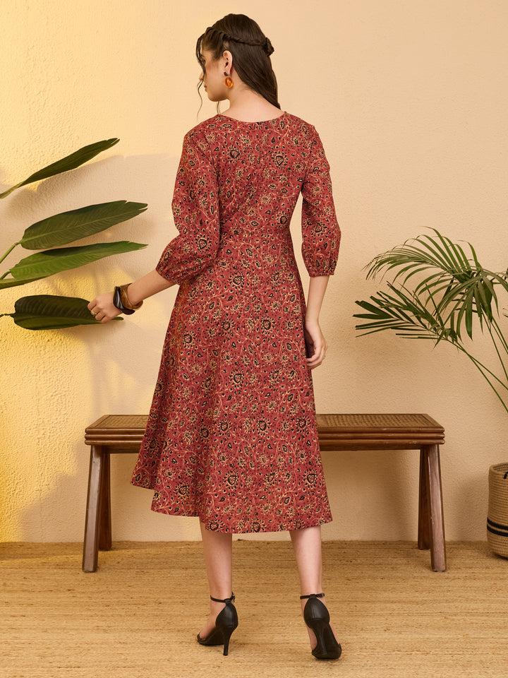 Red Midi Dress