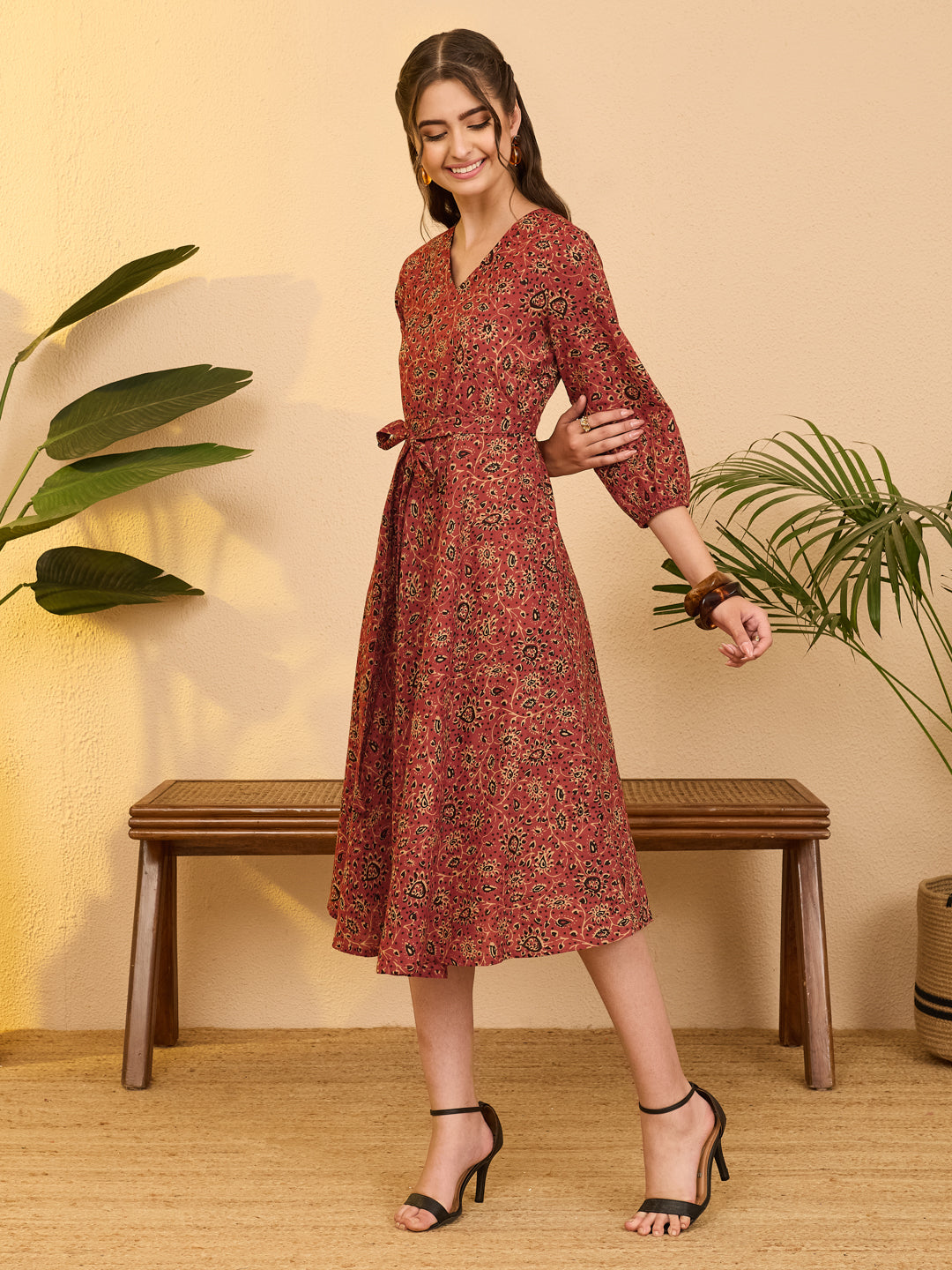 Red Midi Dress