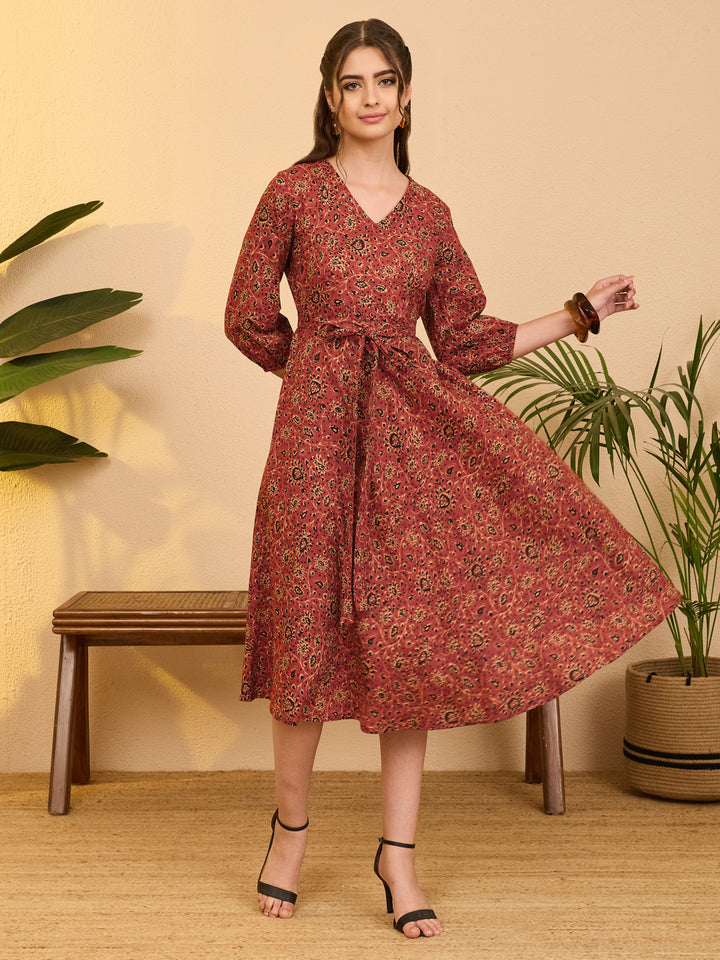 Red Midi Dress