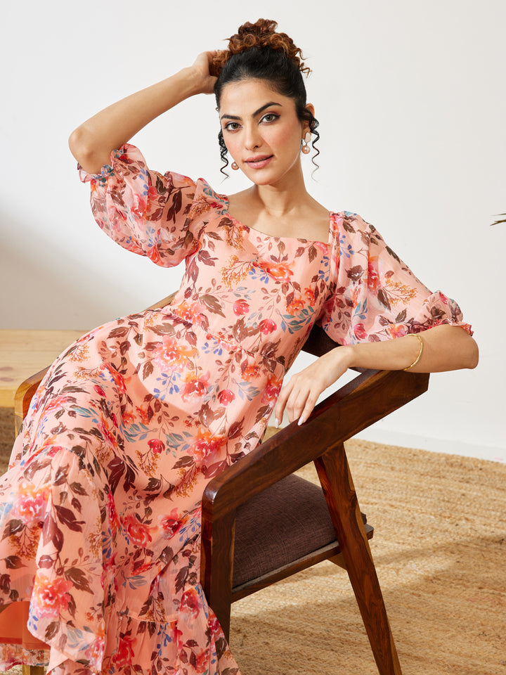 Pink Midi Dress