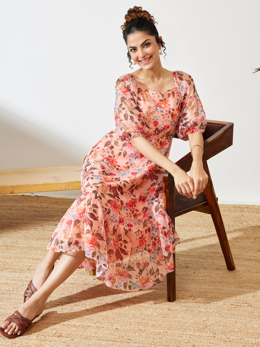 Pink Midi Dress