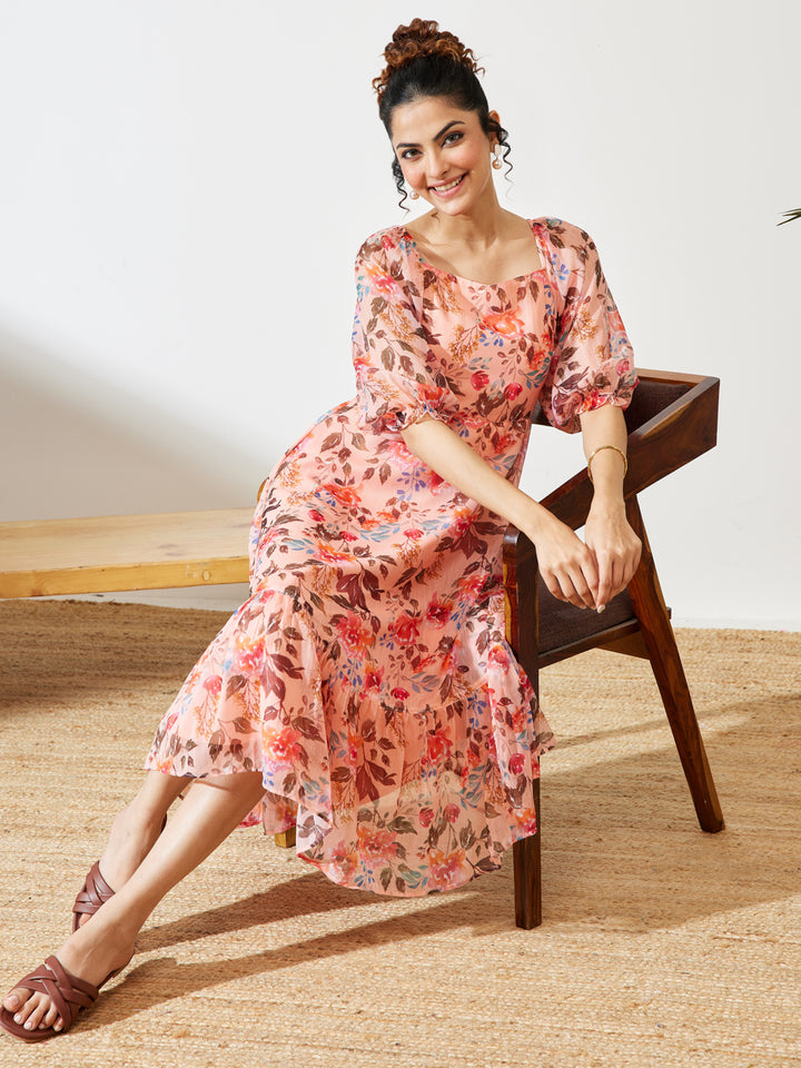 Pink Midi Dress