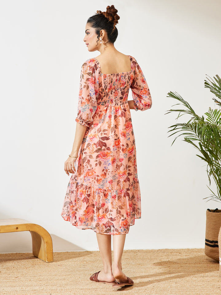 Pink Midi Dress