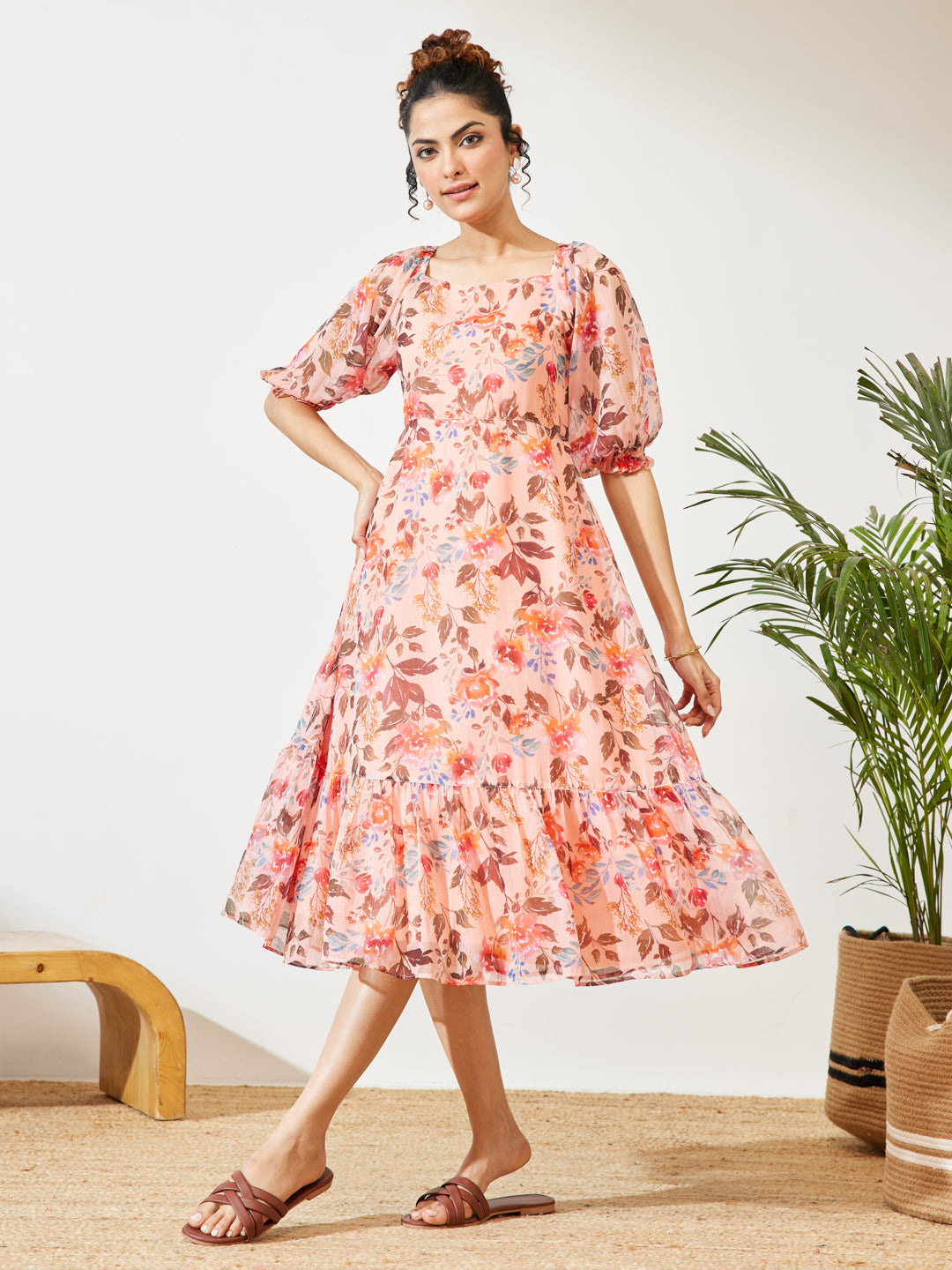 Pink Midi Dress