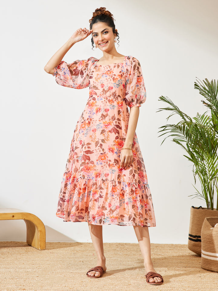 Pink Midi Dress