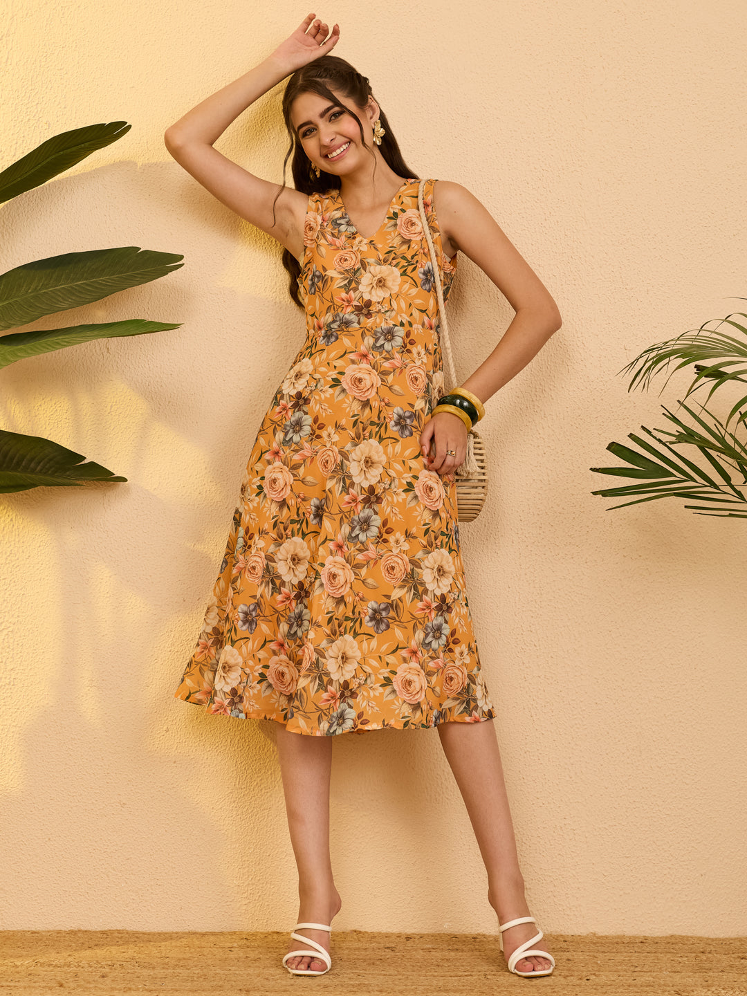 Yellow Midi Dress
