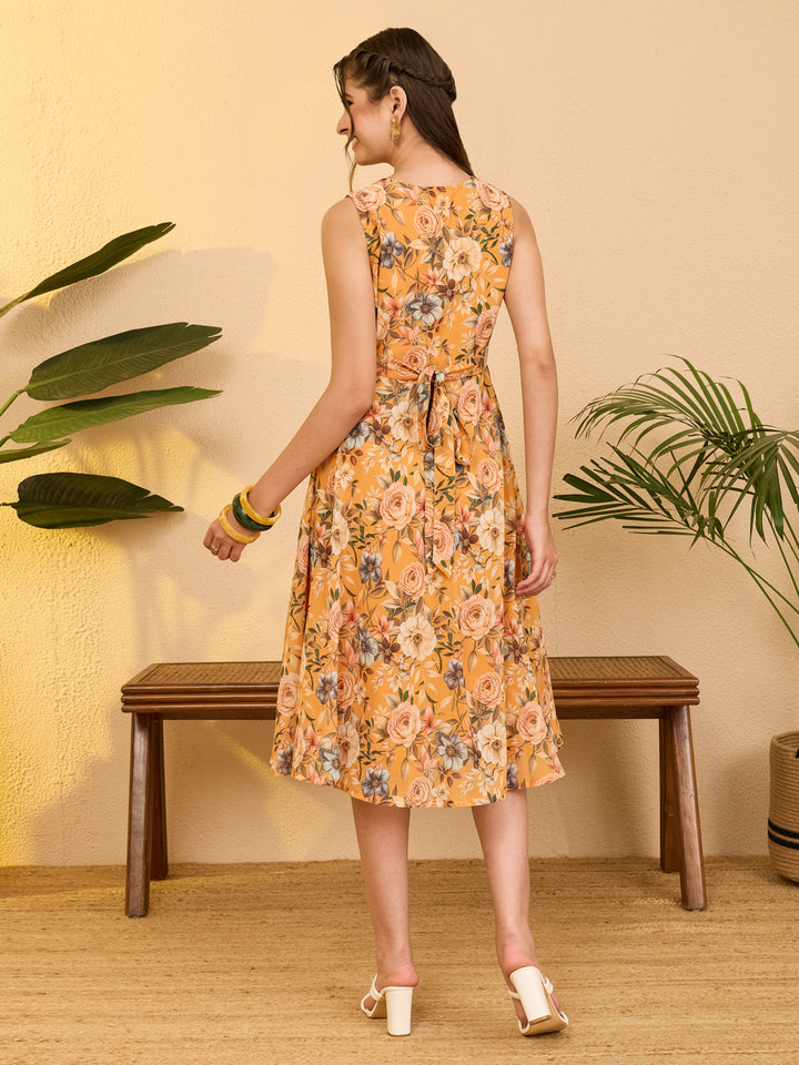 Yellow Midi Dress