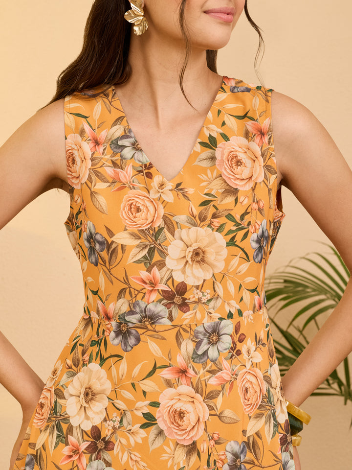 Yellow Midi Dress