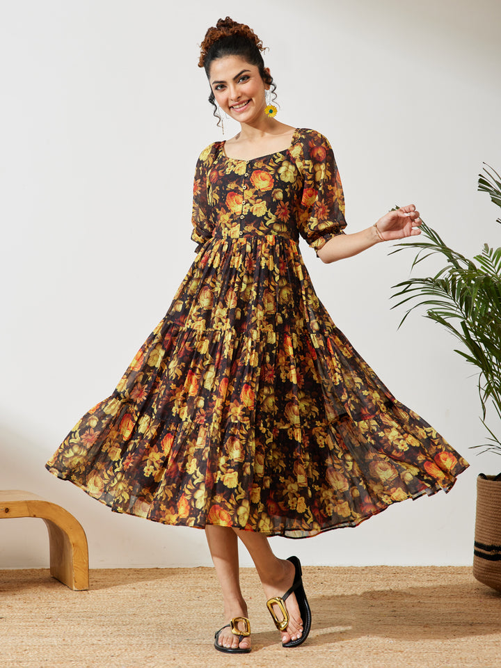 Black Midi Dress
