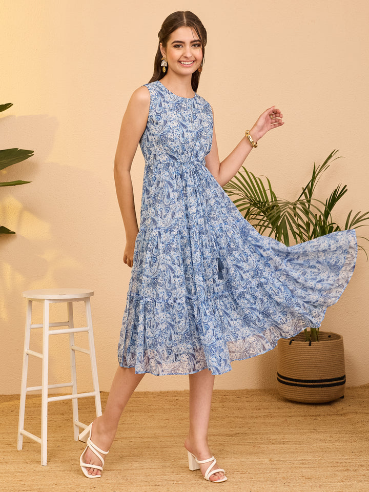 Blue Midi Dress