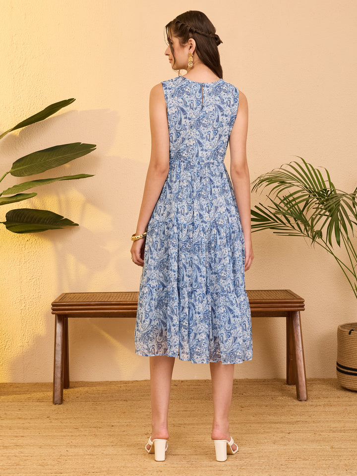 Blue Midi Dress