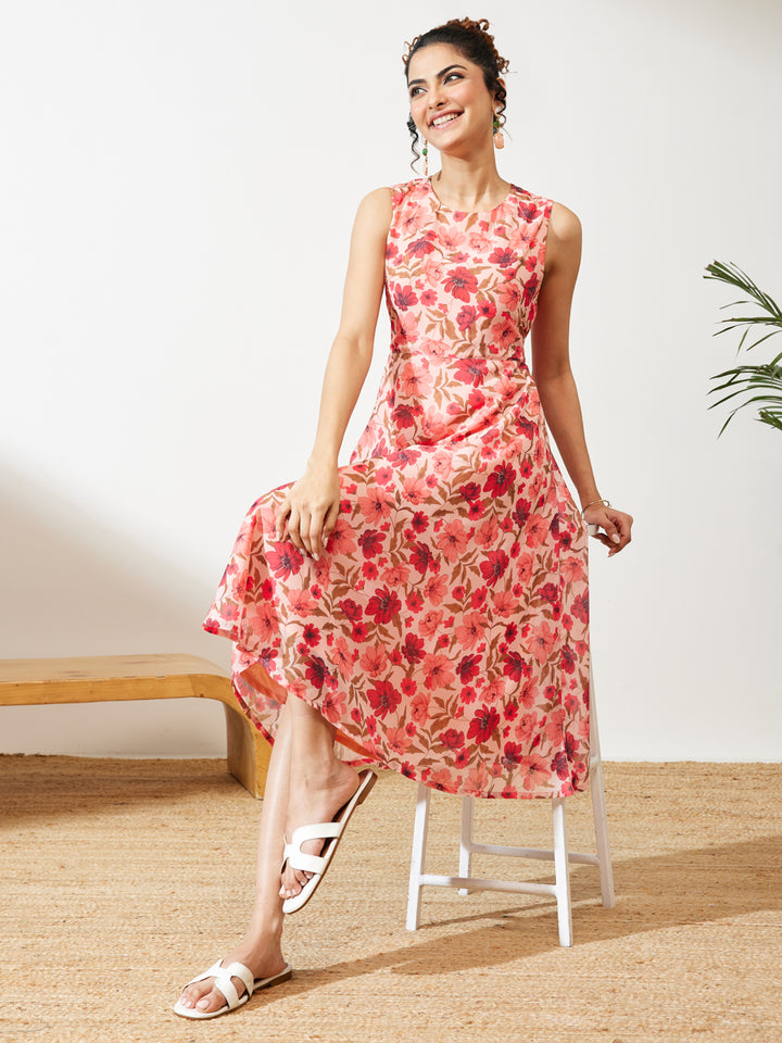 Pink Midi Dress