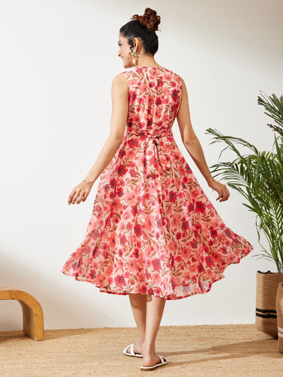 Pink Midi Dress