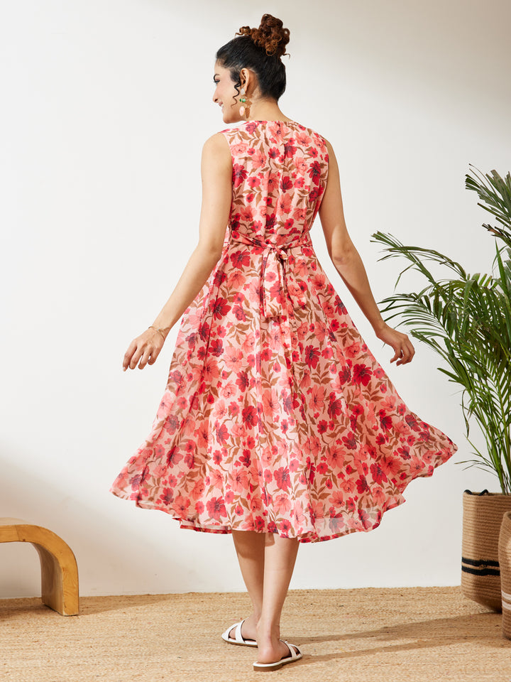 Pink Midi Dress