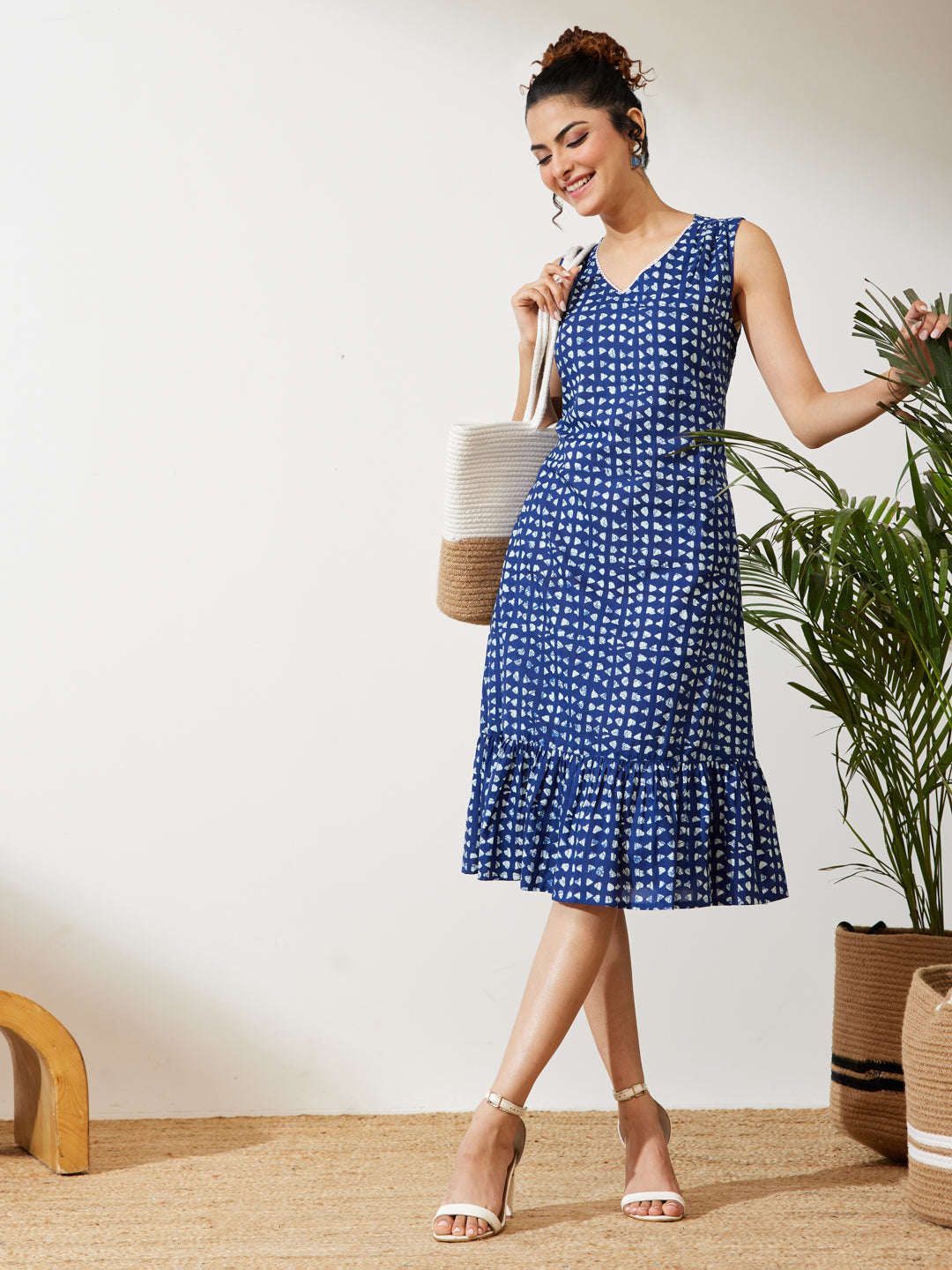 Blue Midi Dress