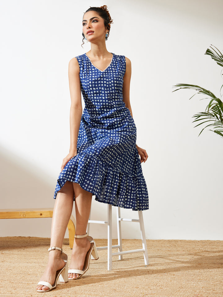 Blue Midi Dress