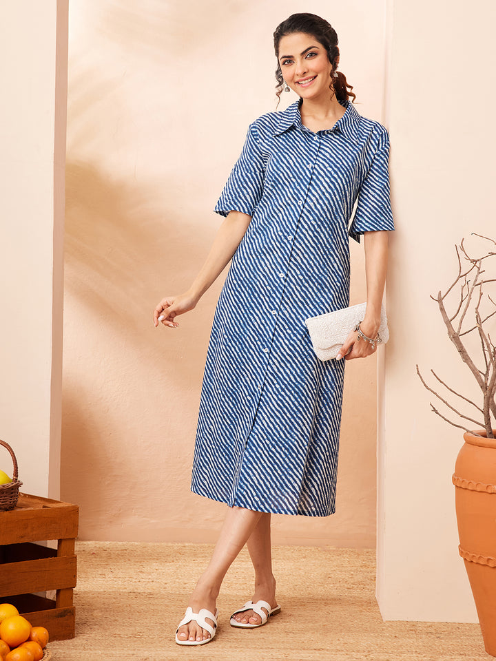 Blue Midi Dress