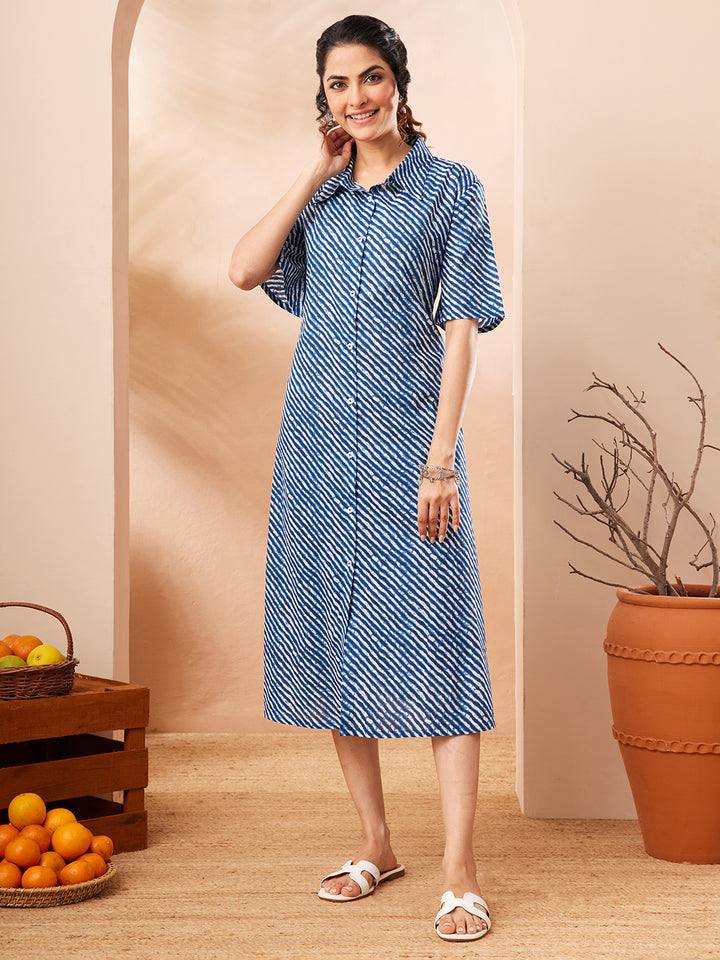 Blue Midi Dress
