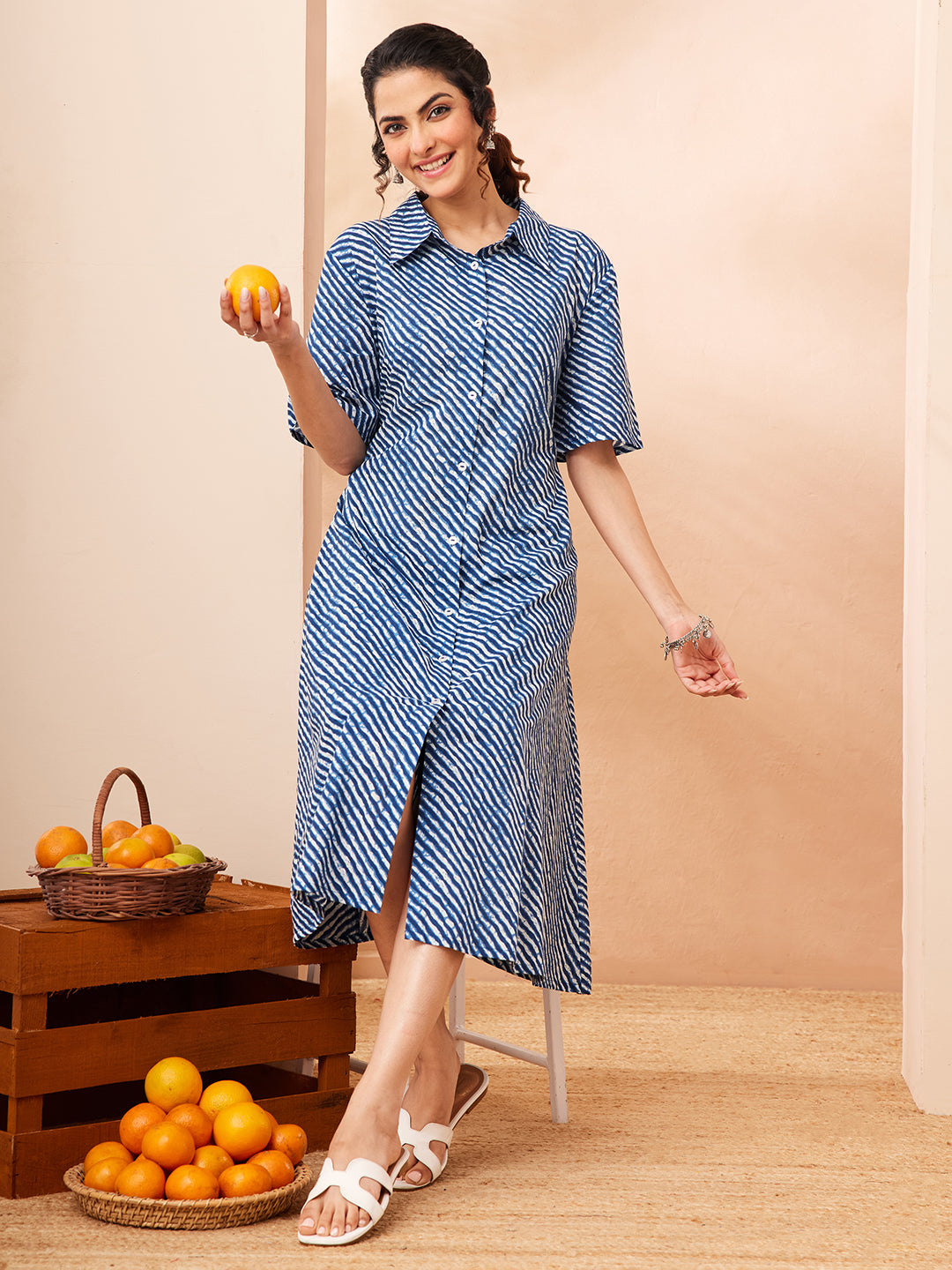 Blue Midi Dress