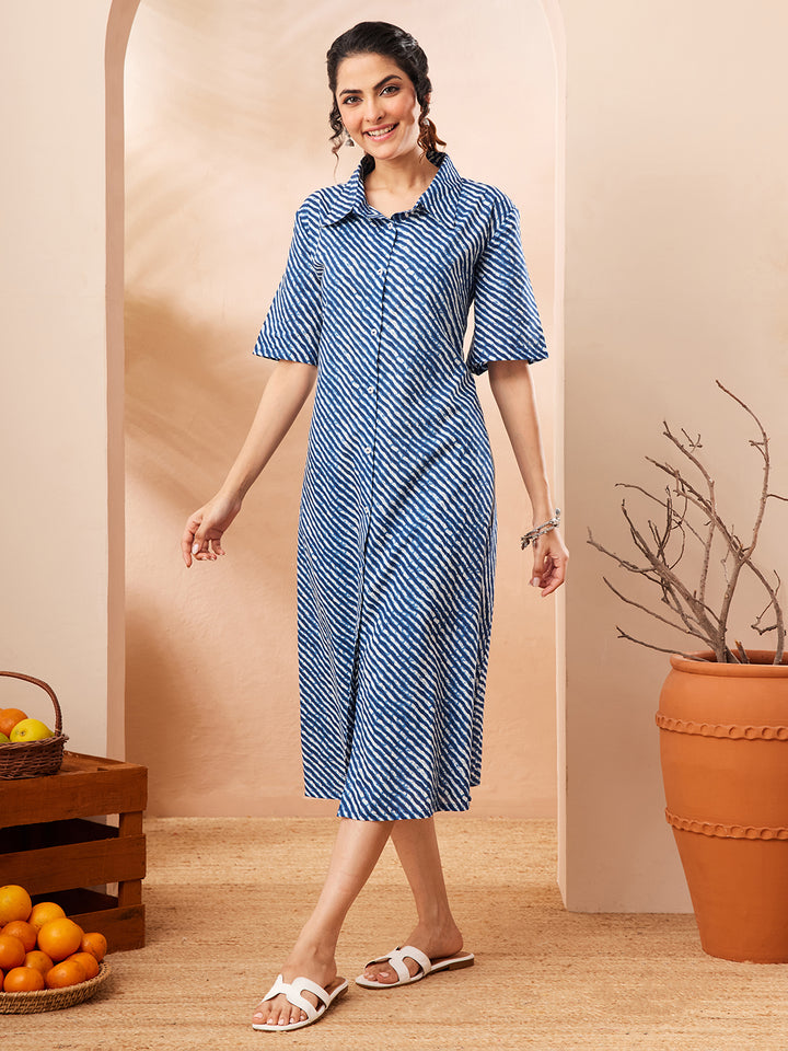 Blue Midi Dress
