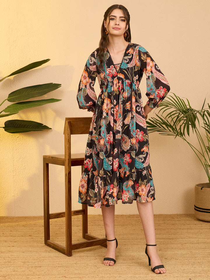 Black Midi Dress