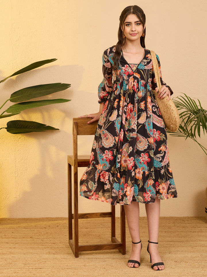 Black Midi Dress