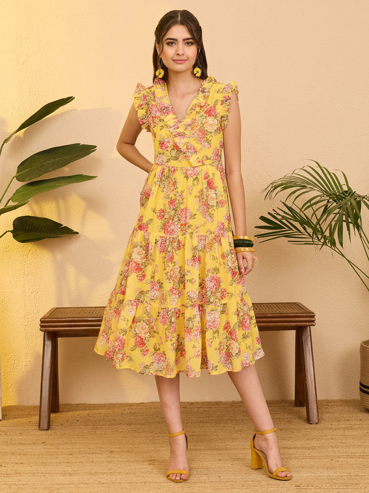 Yellow Midi Dress