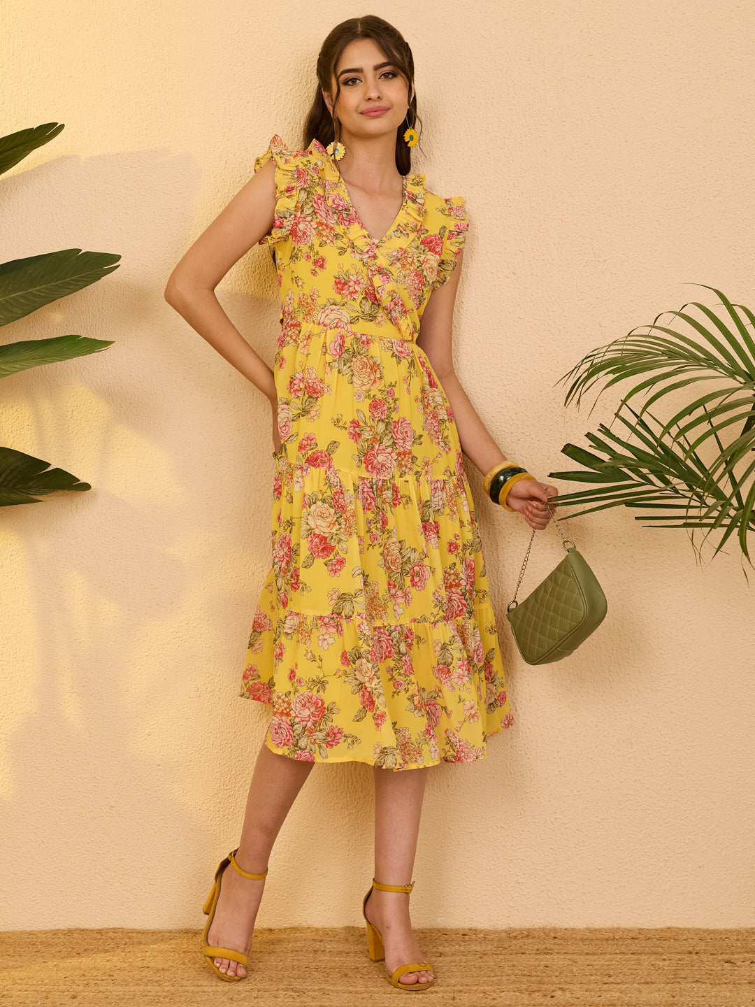 Yellow Midi Dress