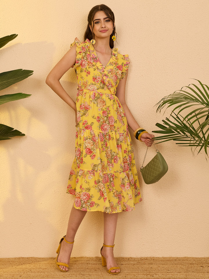 Yellow Midi Dress