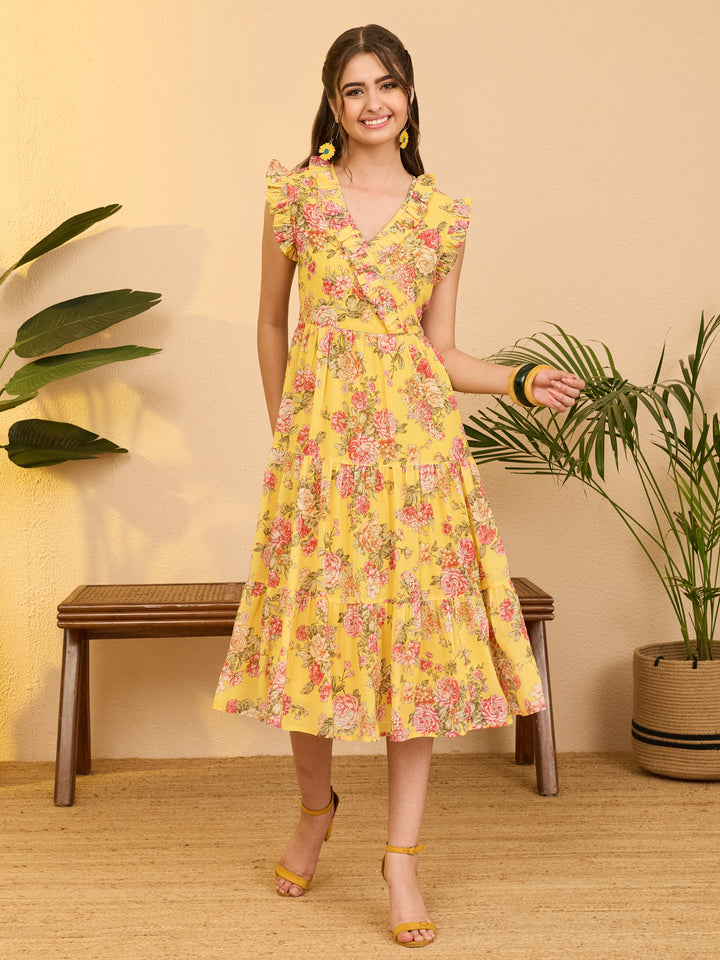 Yellow Midi Dress