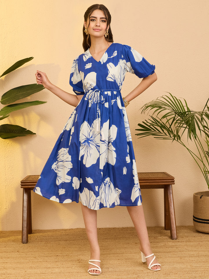 Blue Midi Dress