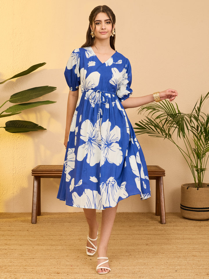 Blue Midi Dress