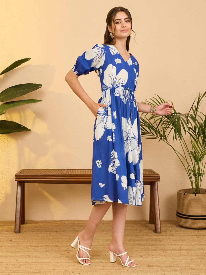 Blue Midi Dress