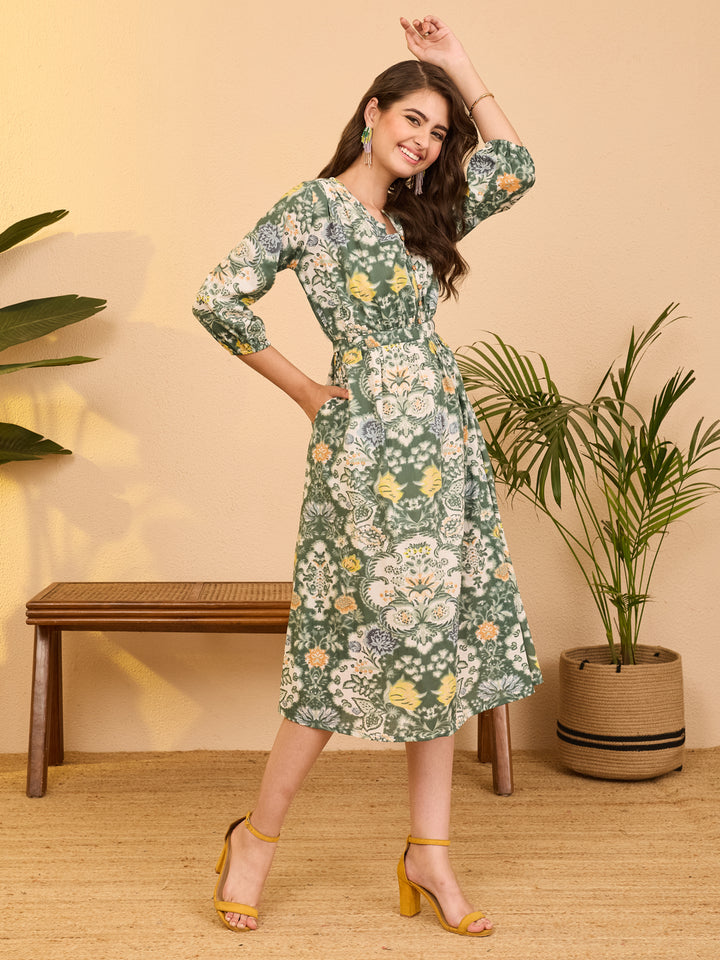 Green Midi Dress