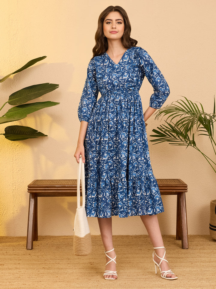 Blue Midi Dress