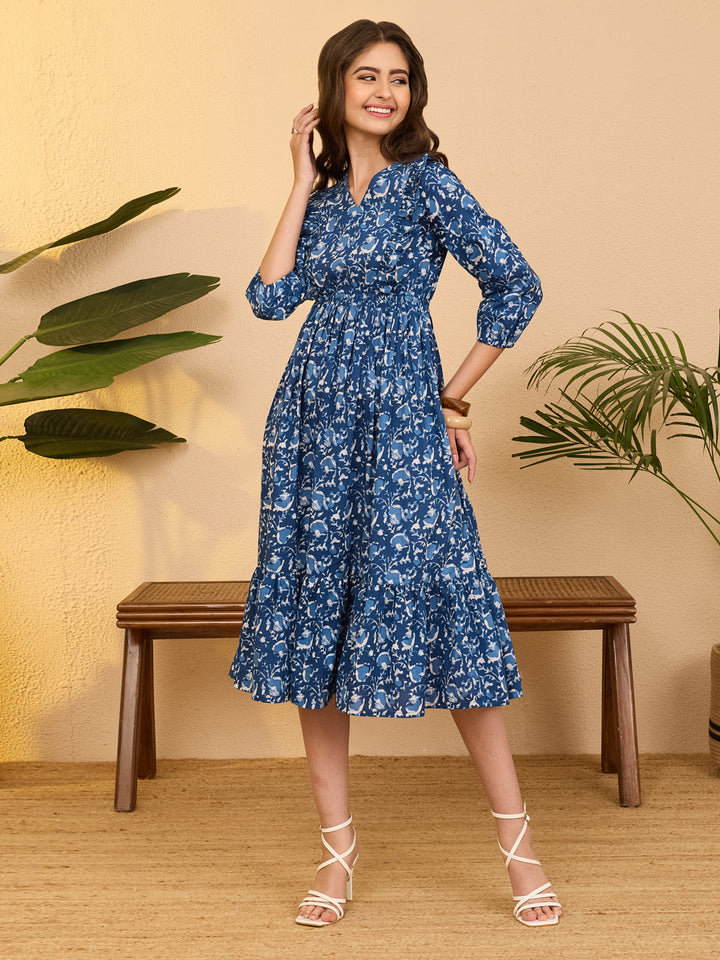 Blue Midi Dress