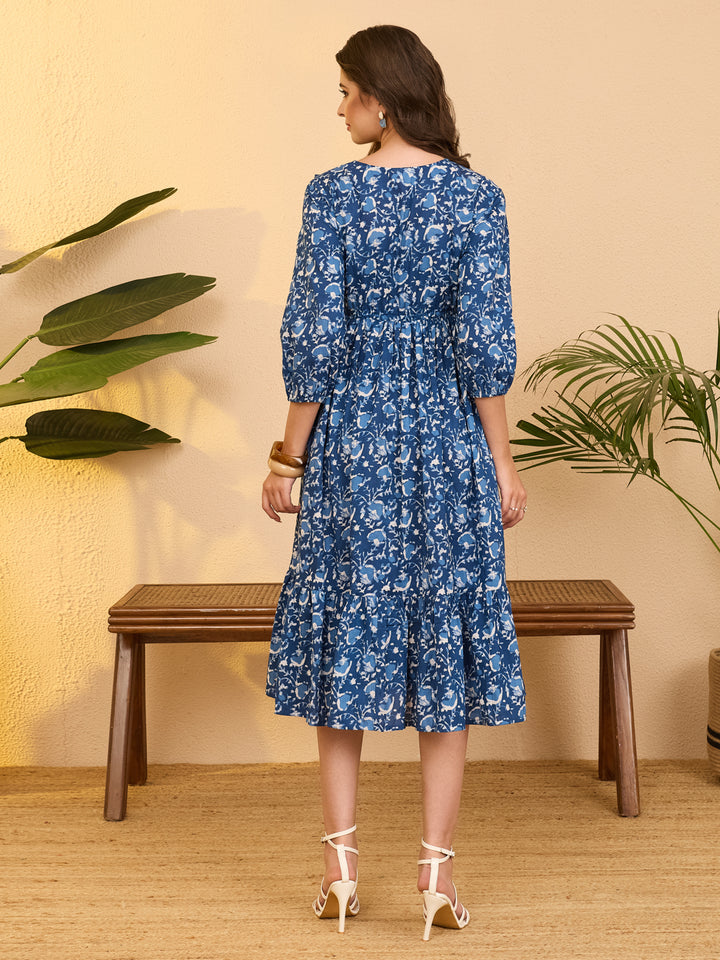 Blue Midi Dress