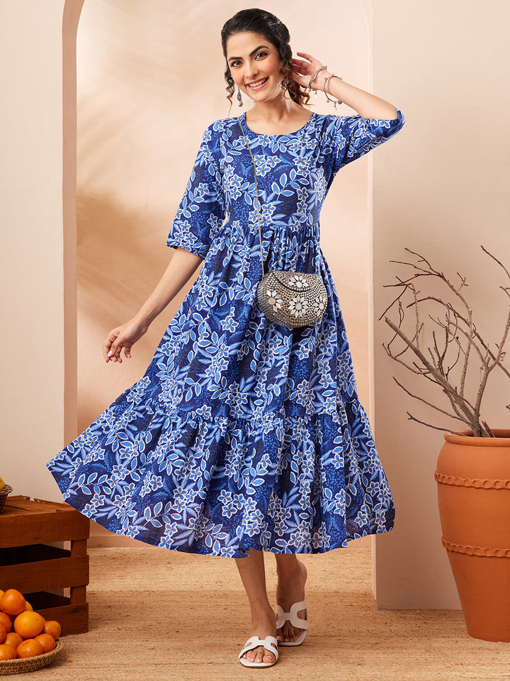 Blue Midi Dress