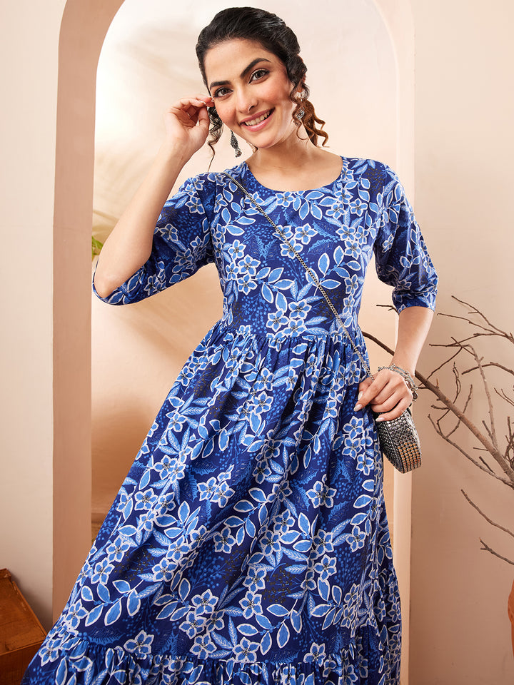 Blue Midi Dress