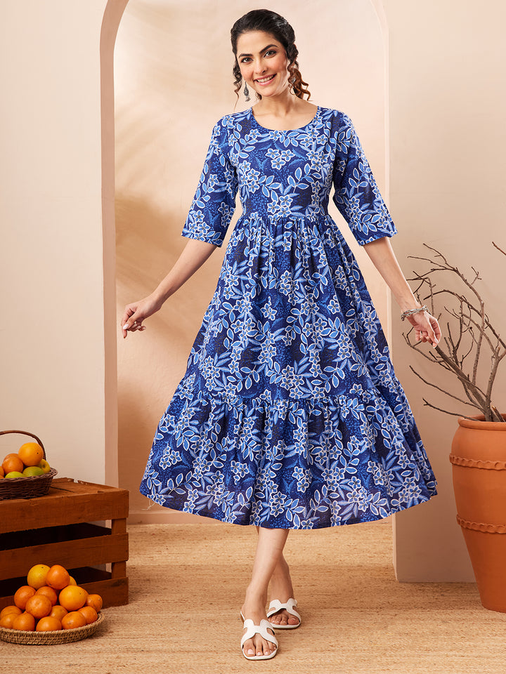Blue Midi Dress