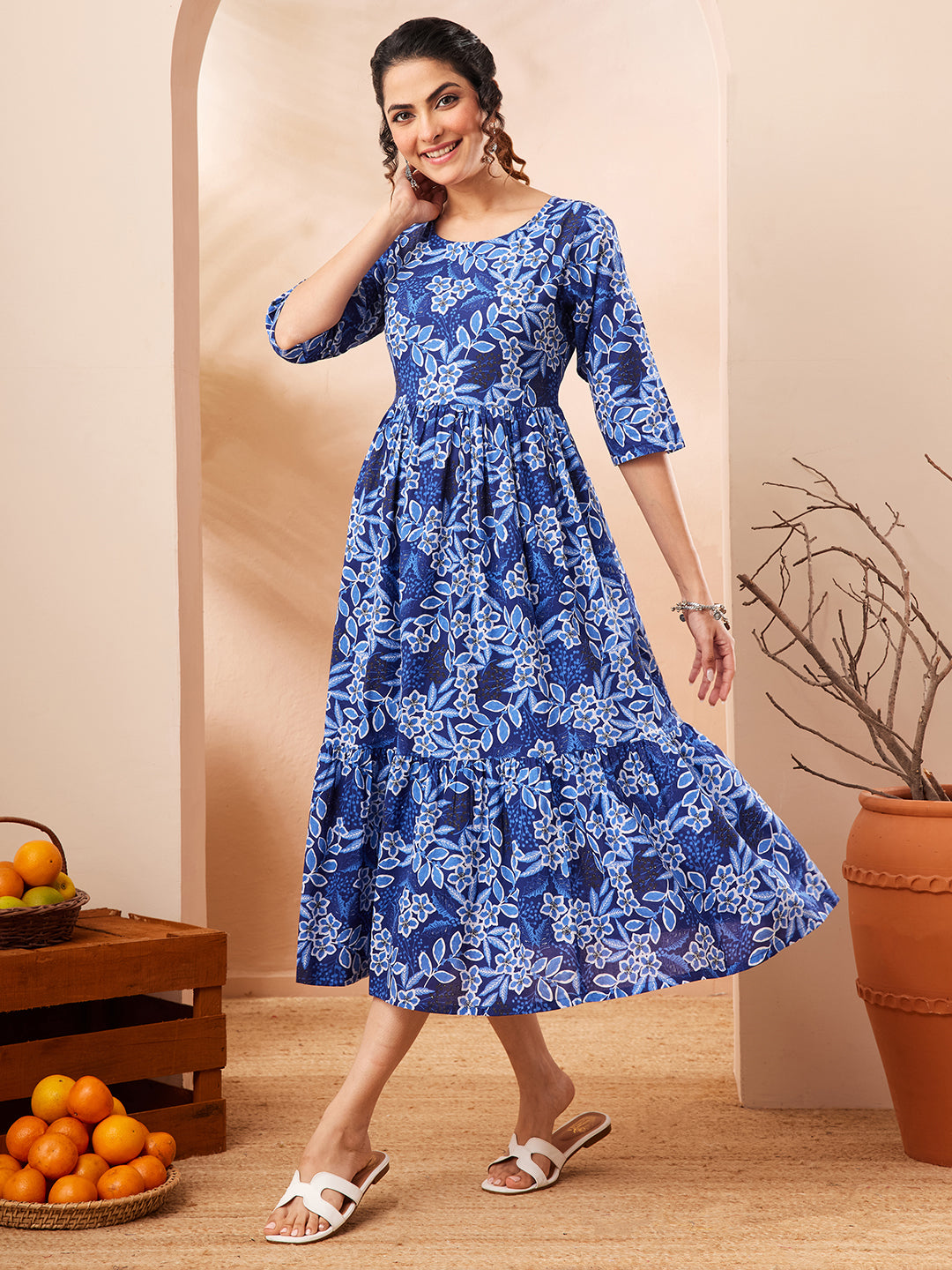 Blue Midi Dress