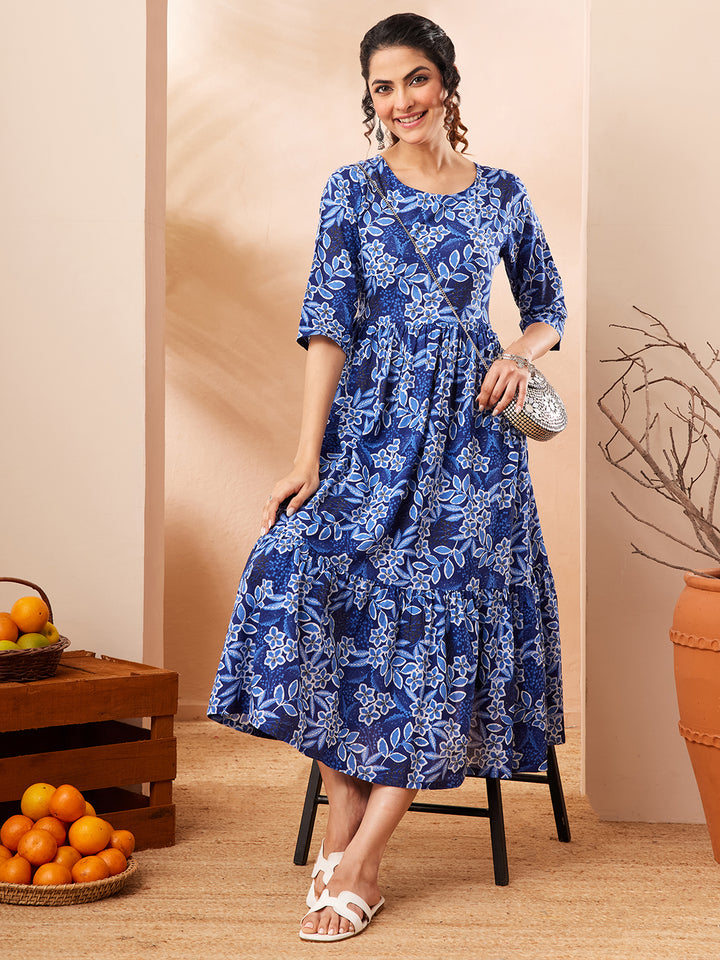 Blue Midi Dress