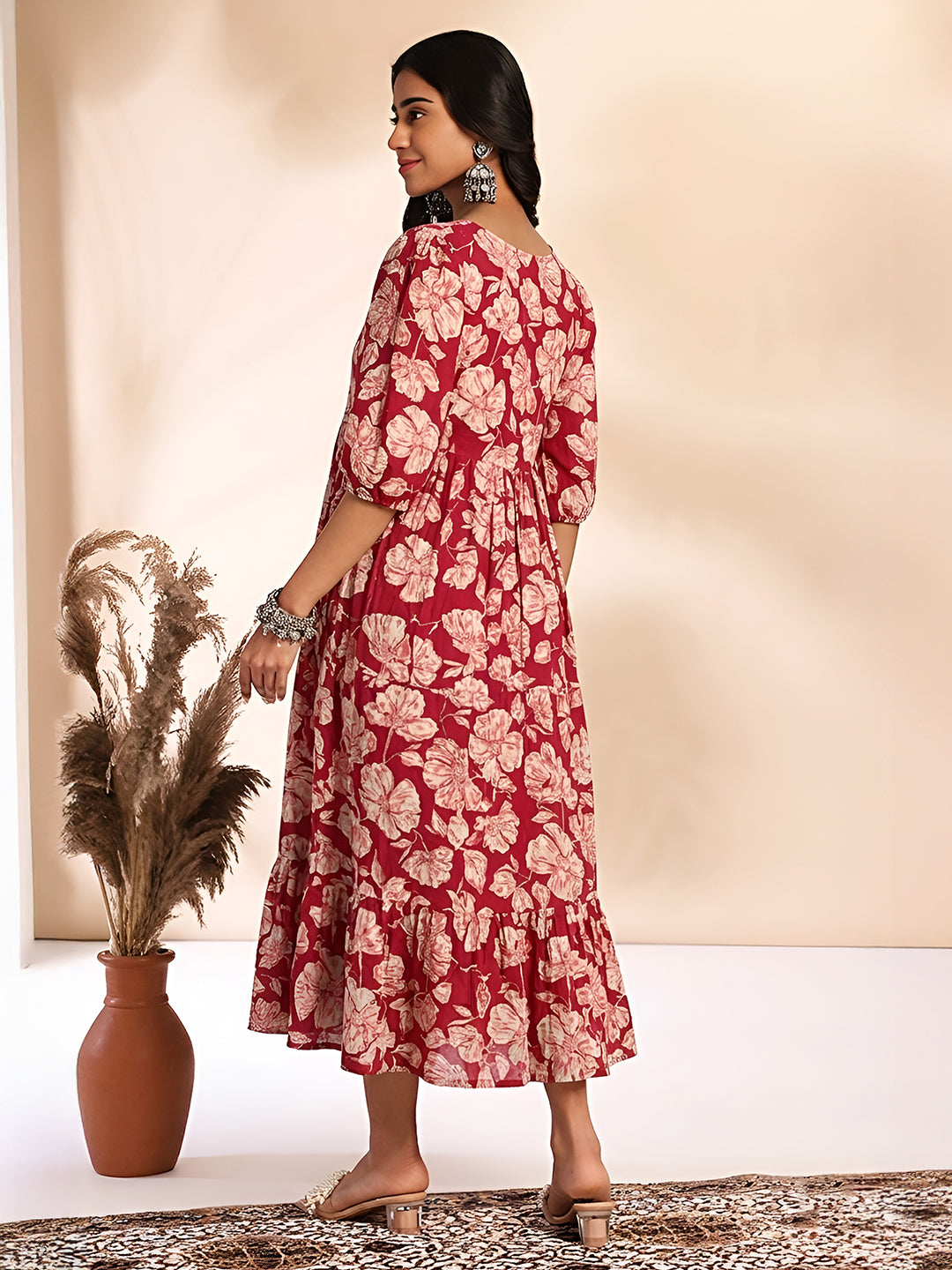 Pink Midi Dress
